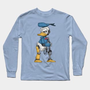 Donald duck robot transformations Long Sleeve T-Shirt